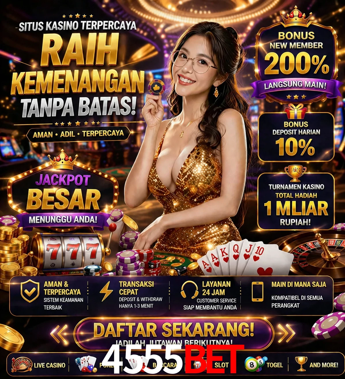 Roleta e blackjack 4555bet